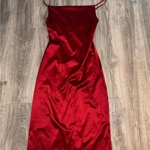 Silk Red Dress